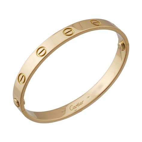 cartier love gold bracelet|cartier gold love bracelet used.